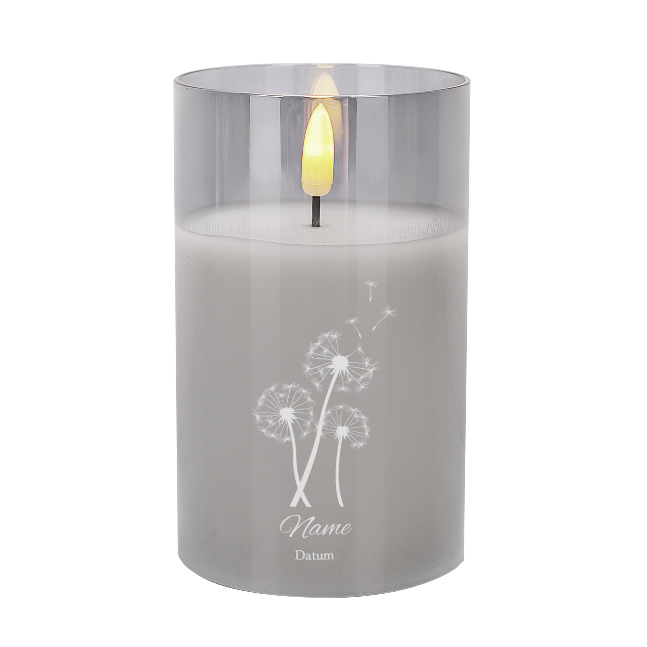 Trauerkerze im Glas mit LED Beleuchtung