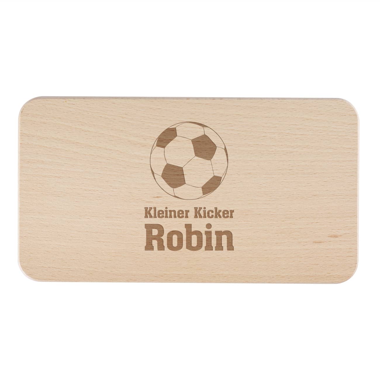 Brettchen für Fußballer mit Namensgravur