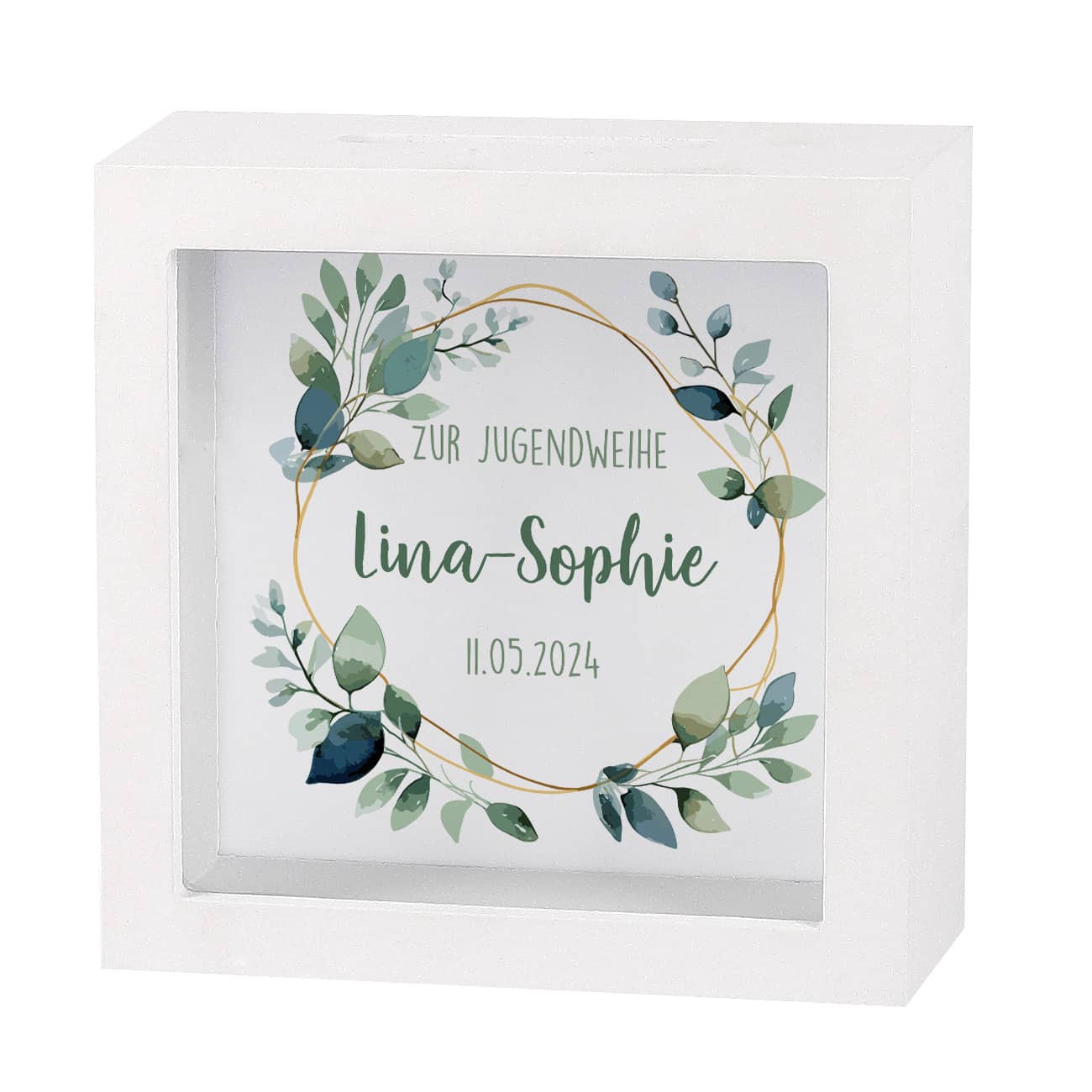 Personalisiert mit Name & Datum für Geldgeschenke zur Jugendweihe