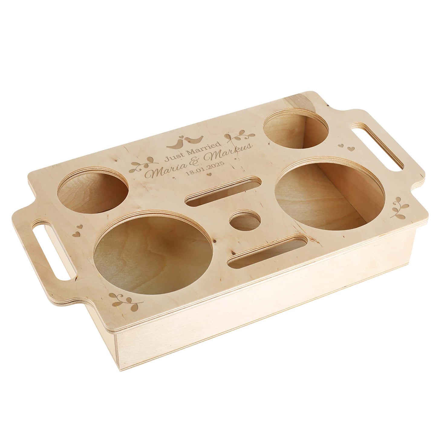 Gravierte Couchbar zur Hochzeit