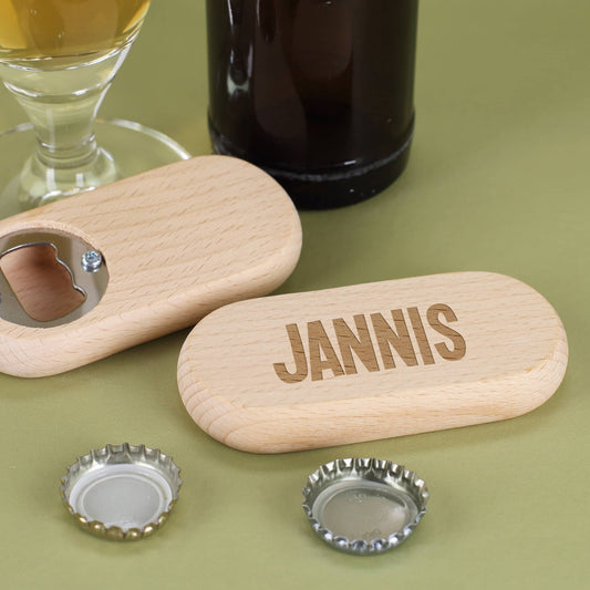 Flaschenöffner aus Holz