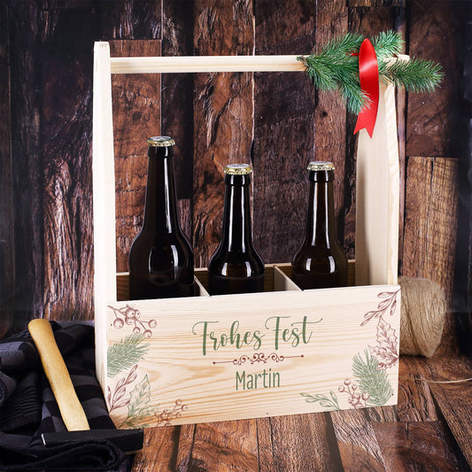 Frohes Fest - Motiv bedruckt mit Text nach Wunsch