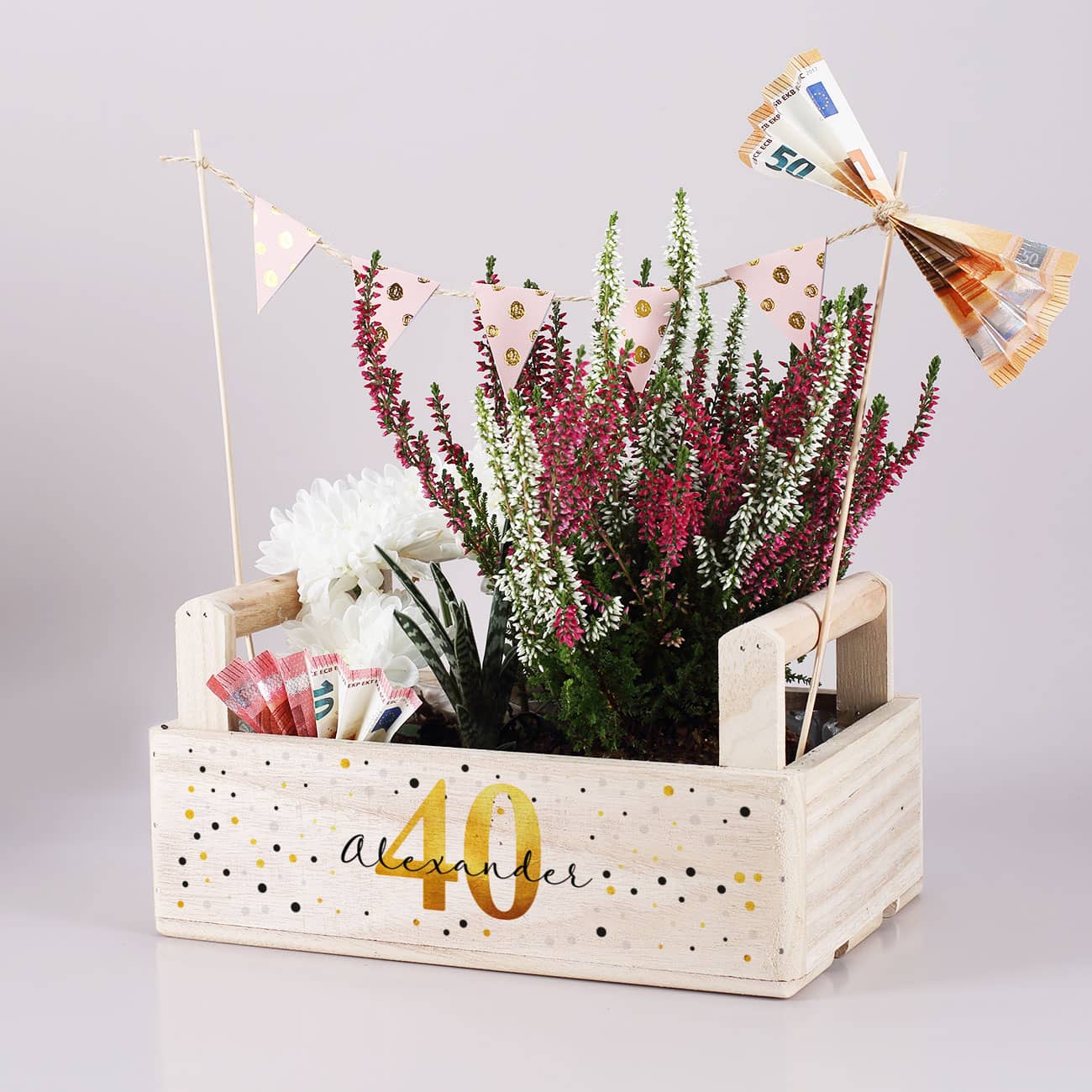 Pflanzkorb zum Geburtstag