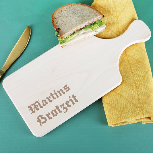 Holzbrett mit Namensgravur
