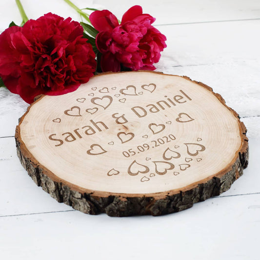 Mit Herzchenmotiv und Ihren Angaben