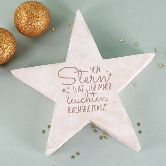 Dein Stern wird für immer leuchten - mit Namensgravur