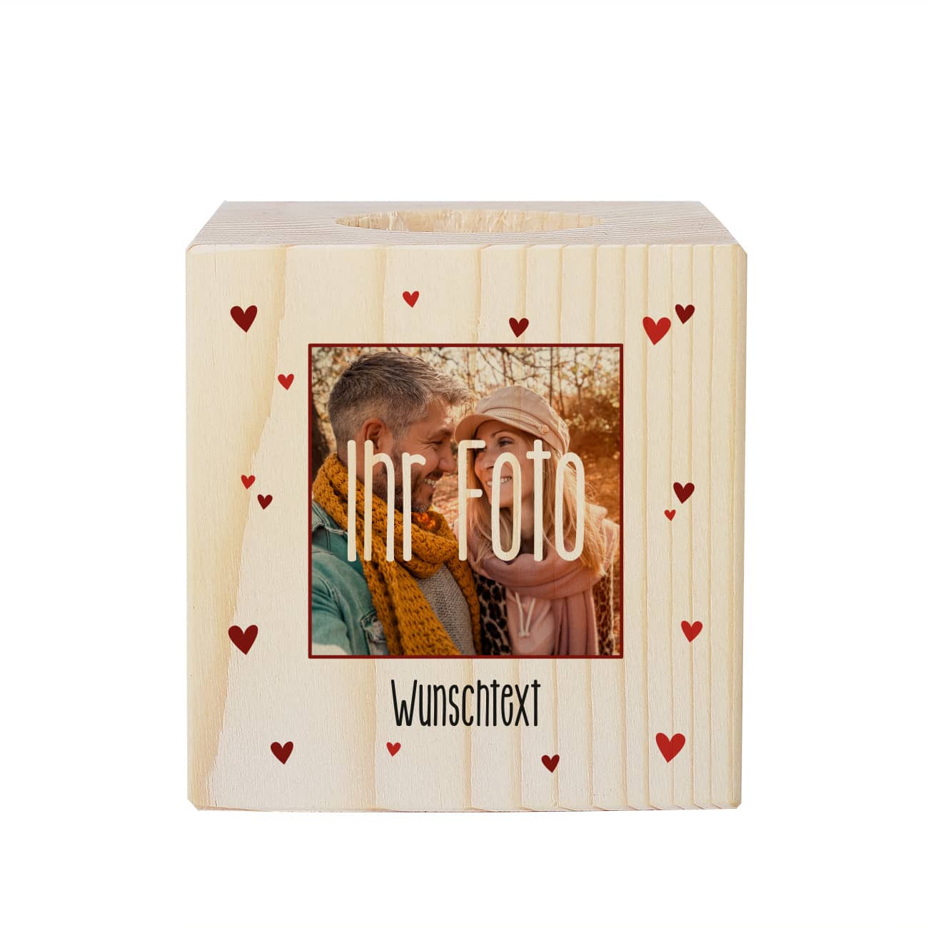 Mit Ihrem Lieblingsbild und Wunschtext bedruckt