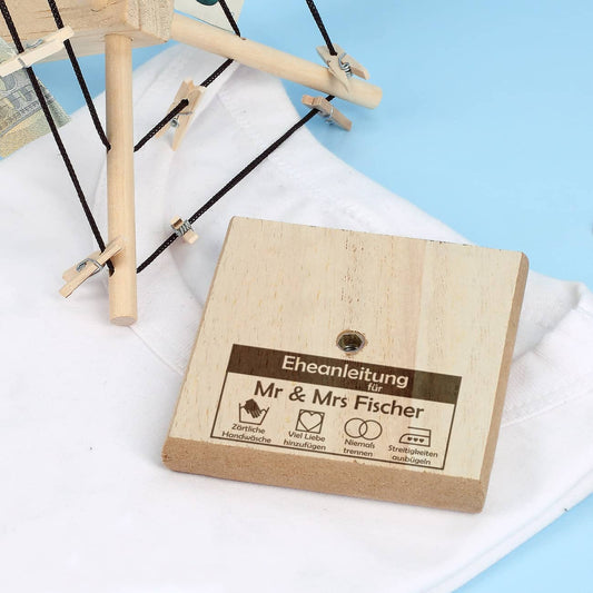 Kreatives Geldgeschenk mit Namen personalisiert