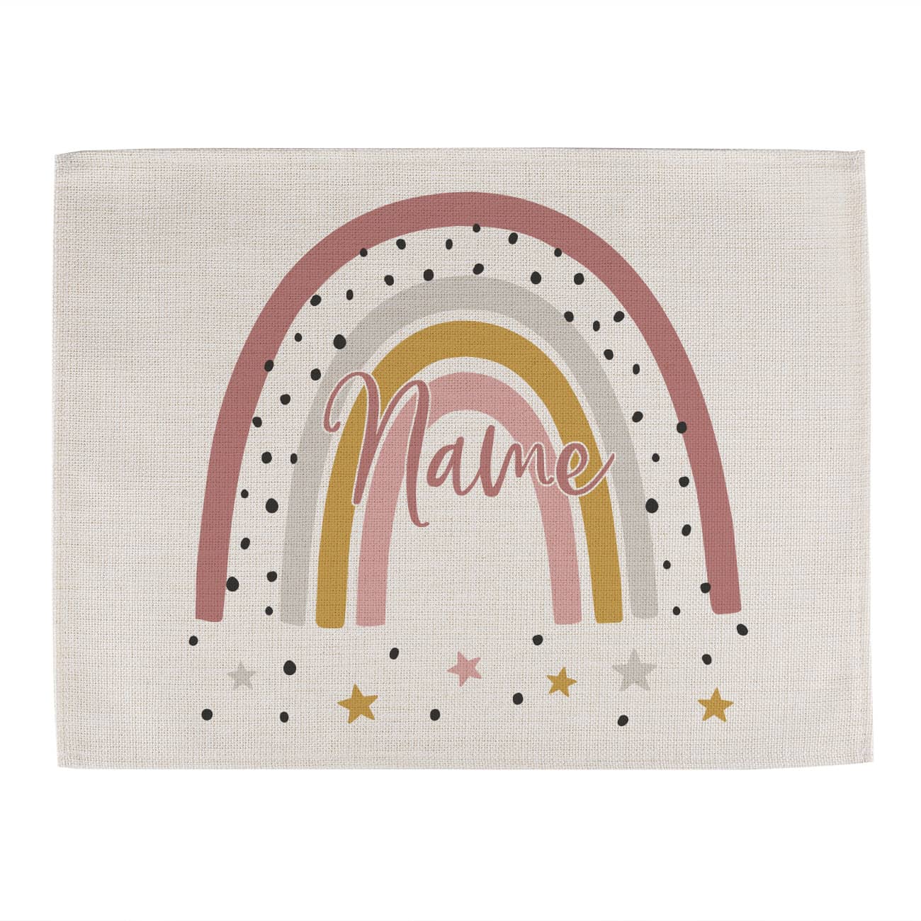 Platzdeckchen mit Regenbogenmotiv für Mädchen