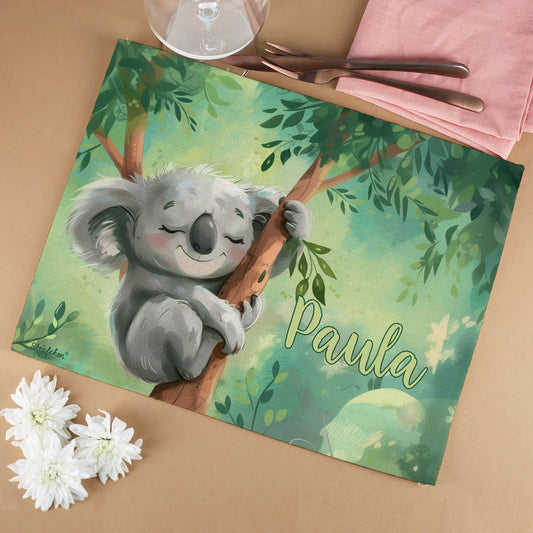Koala Platzdeckchen mit Namensaufdruck