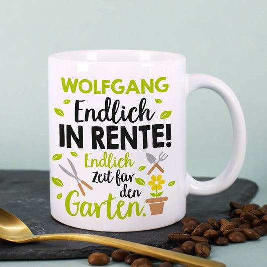 Gärtnertasse mit Name personalisiert