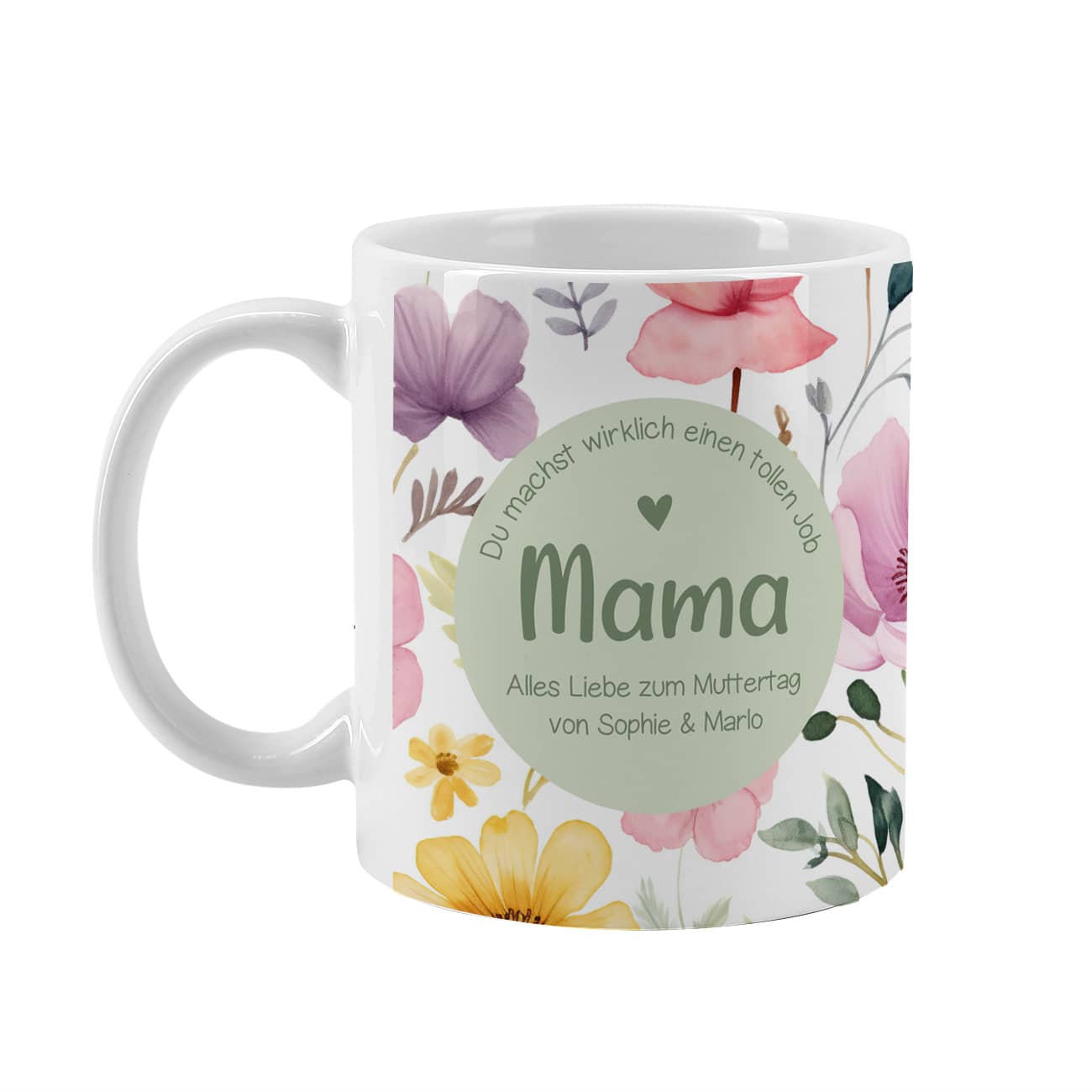 Tasse für Mama - Du machst wirklich einen tollen Job - als Geschenk zum Muttertag
