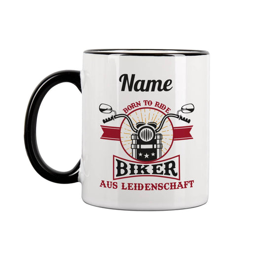 Motorradtasse - mit Name