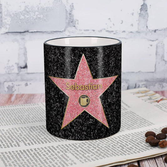 Tasse Walk Of Fame mit ihrem Wunschnamen