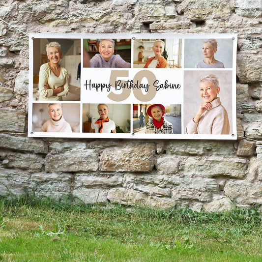 Persönliches Fotobanner zum Geburtstag