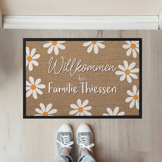 Personalisierte Fußmatte mit Text nach Wunsch