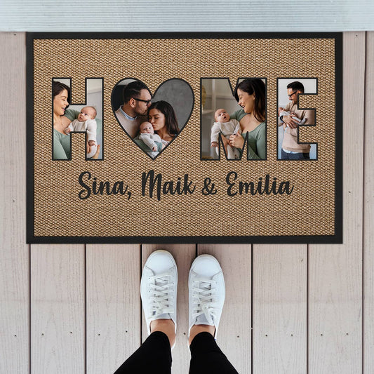 HOME - Fotofußmatte in verschiedenen Farben