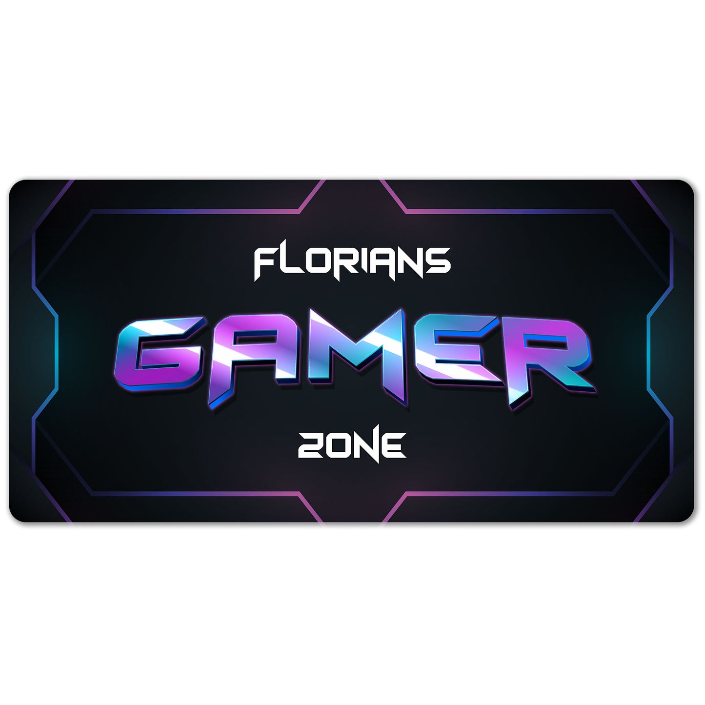 Freigestelltes Produktfoto des Mousepads auf weißem Hintergrund – Druck vollständig sichtbar