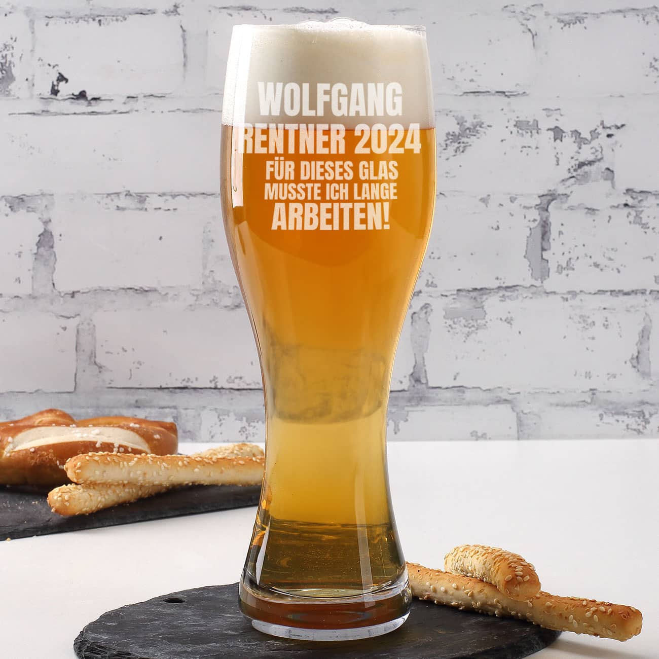 Weizenglas als Geschenk für Rentner