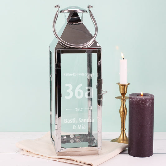 Windlicht als Geschenk zum Einzug