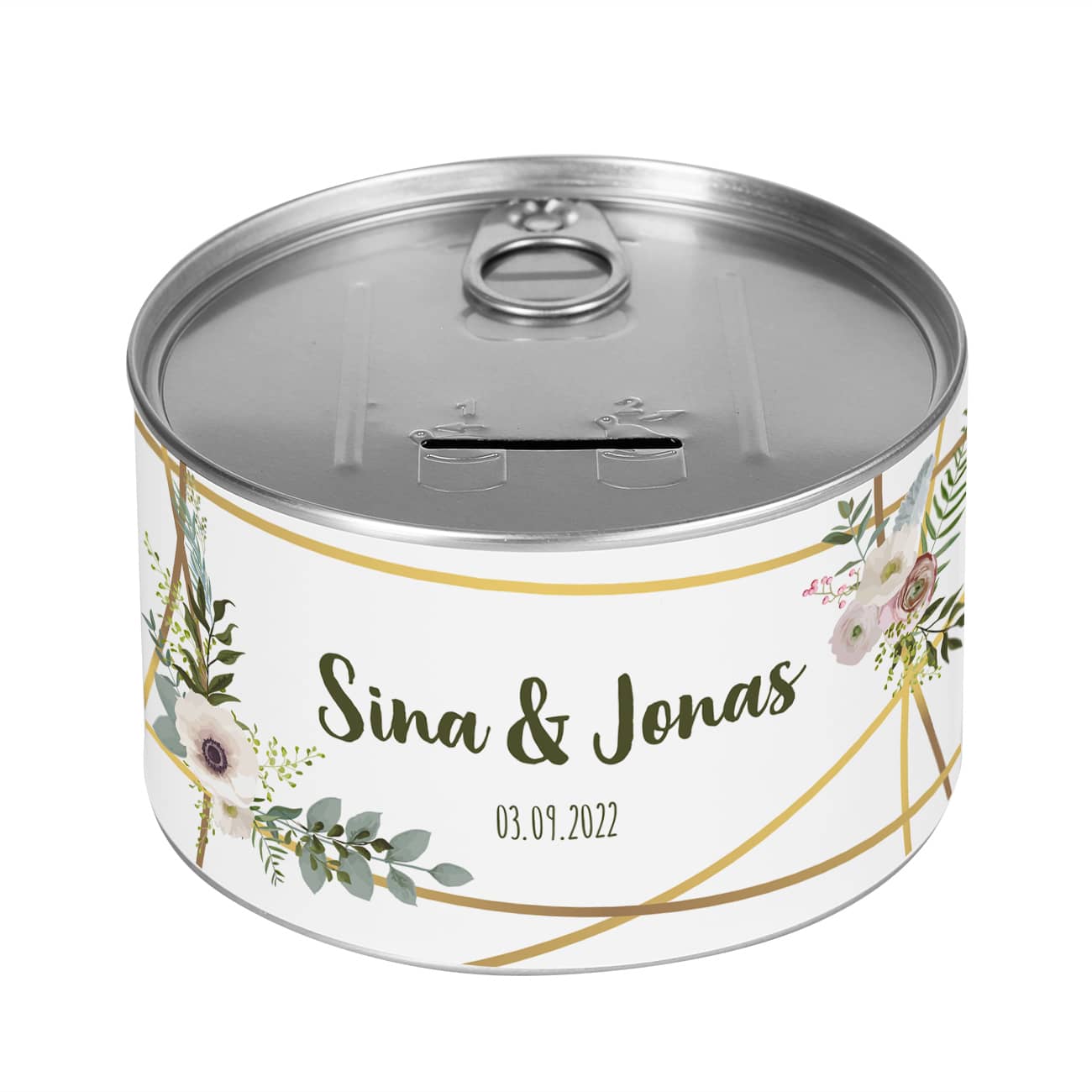 Bedruckt mit Namen und Datum nach Wunsch