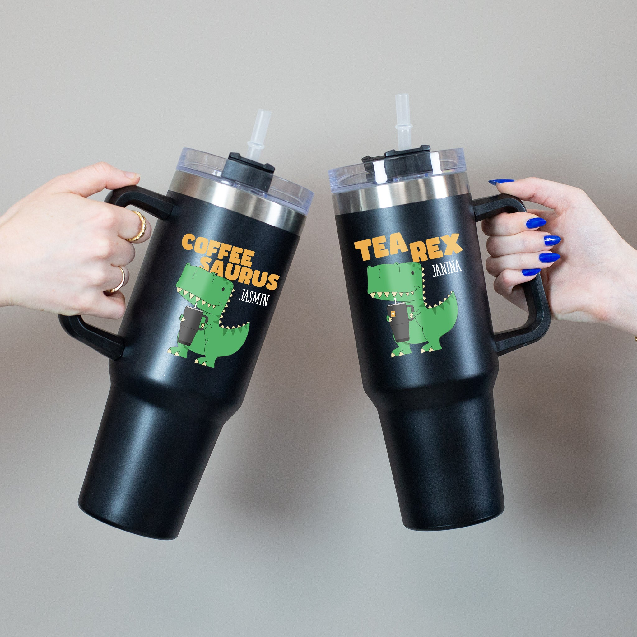 Thermobecher XXL personalisiert mit Name & lustigem Motiv