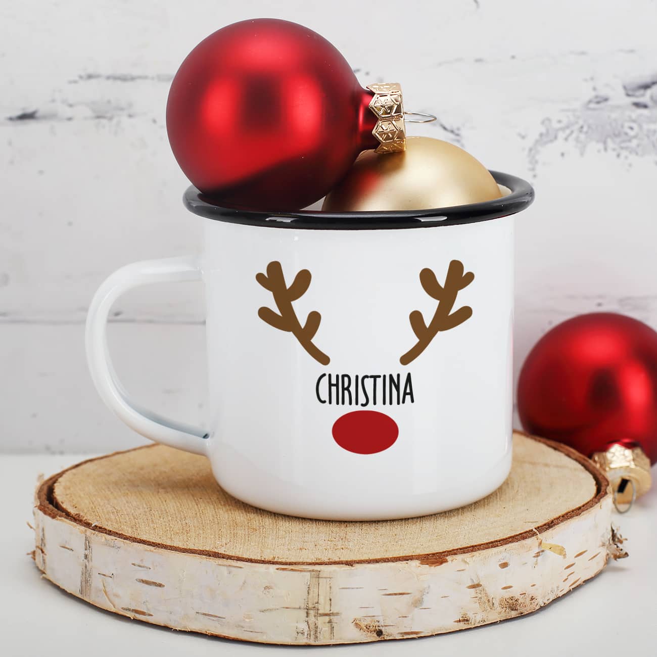 Weihnachtstasse Rentier