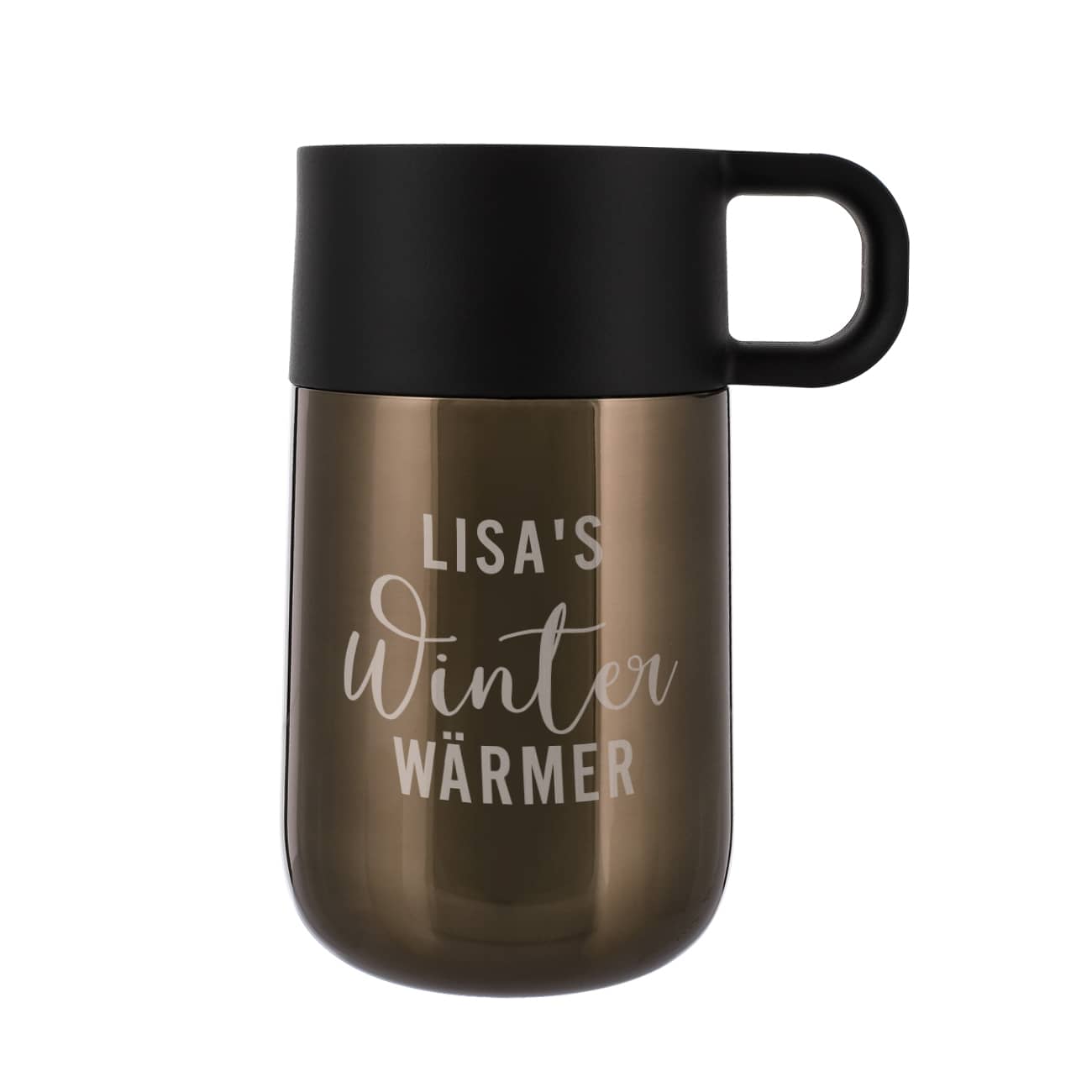 WMF Thermobecher in der Farbe Kupfer und mit Namensgravur