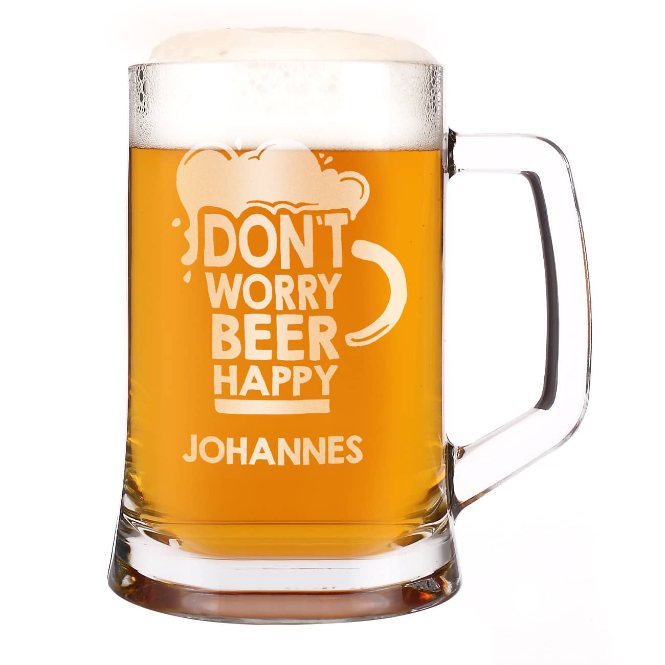 Schicke Bierseidel mit Gravur von Name