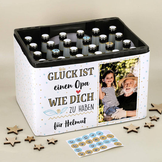 DIY Bierkasten-Adventskalender mit Foto und Personalisierung