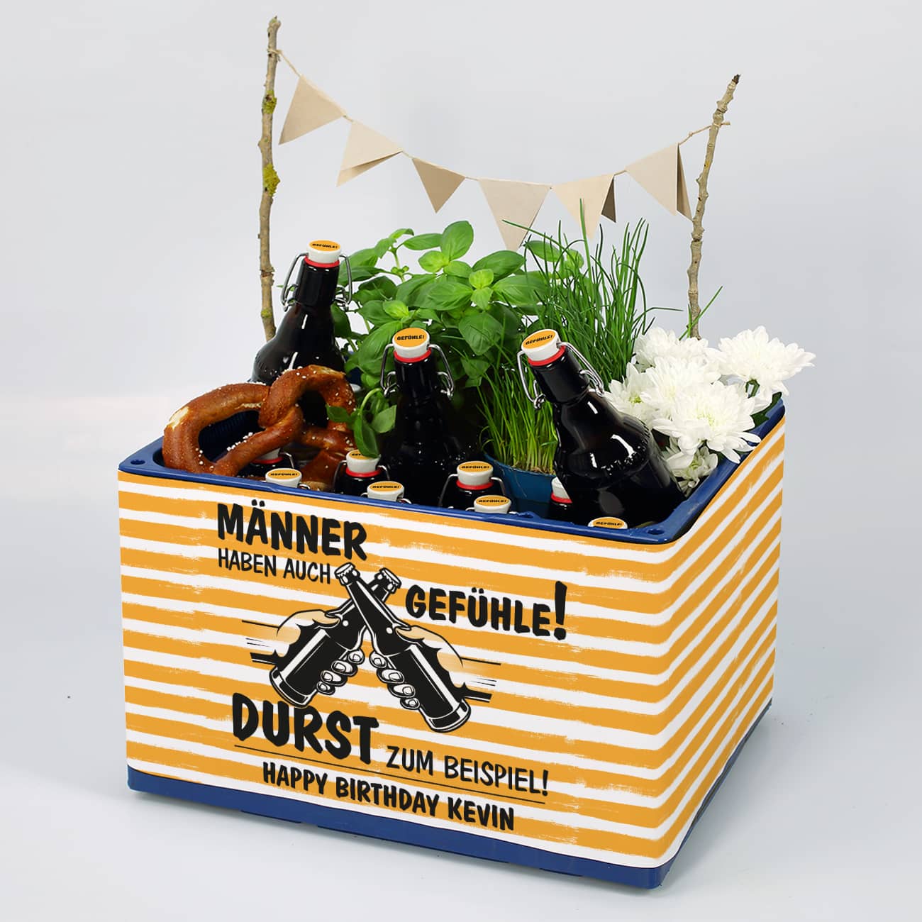 DIY Geschenk Set für Bierkasten