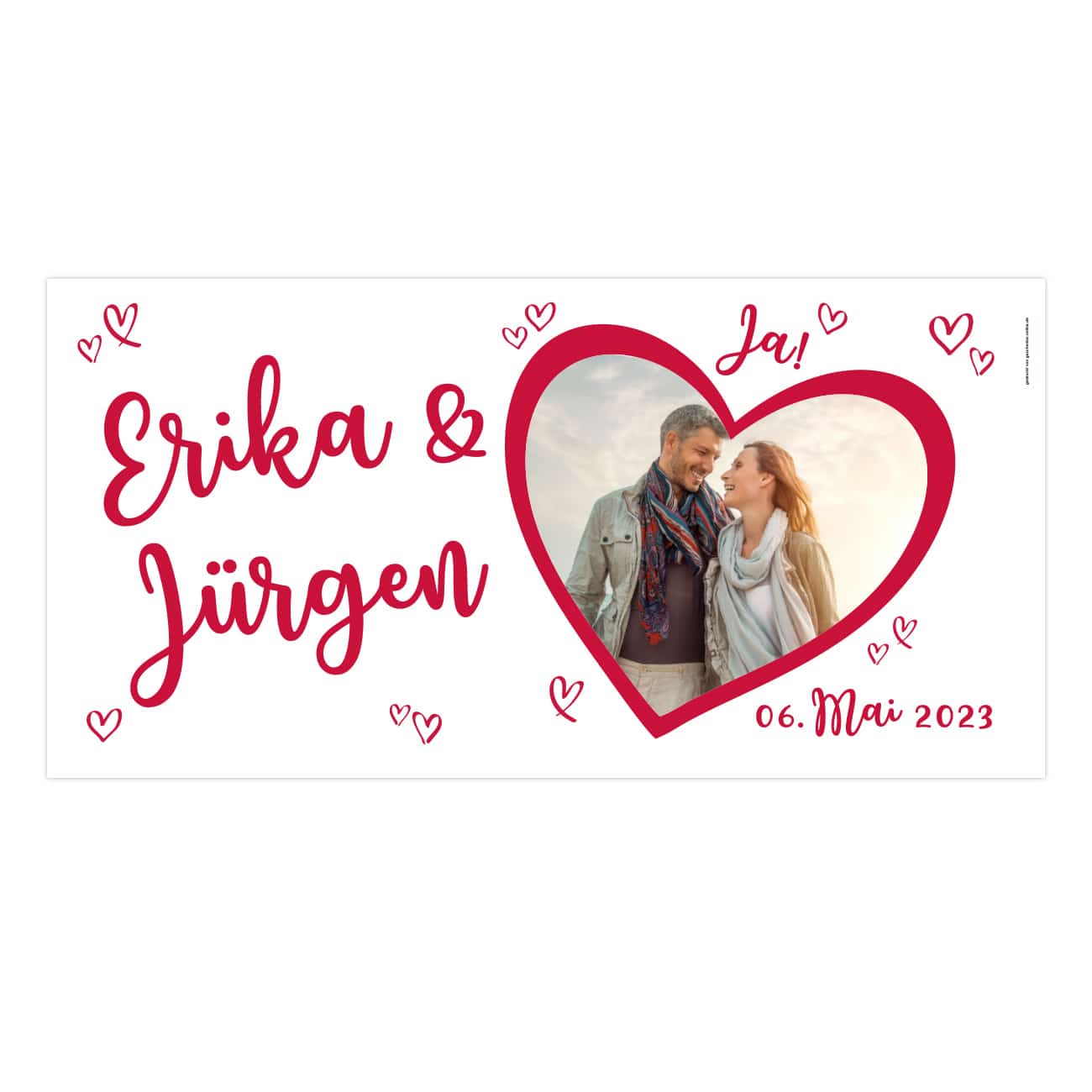 Namen, Datum und Foto kostenfrei personalisiert