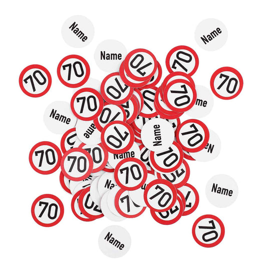 XL Konfetti zum 70. Geburtstag