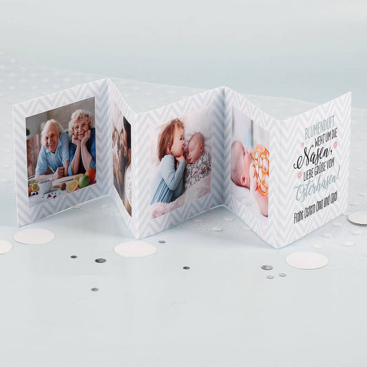 kleines Ostergeschenk, mit 4 Fotos bedruckt