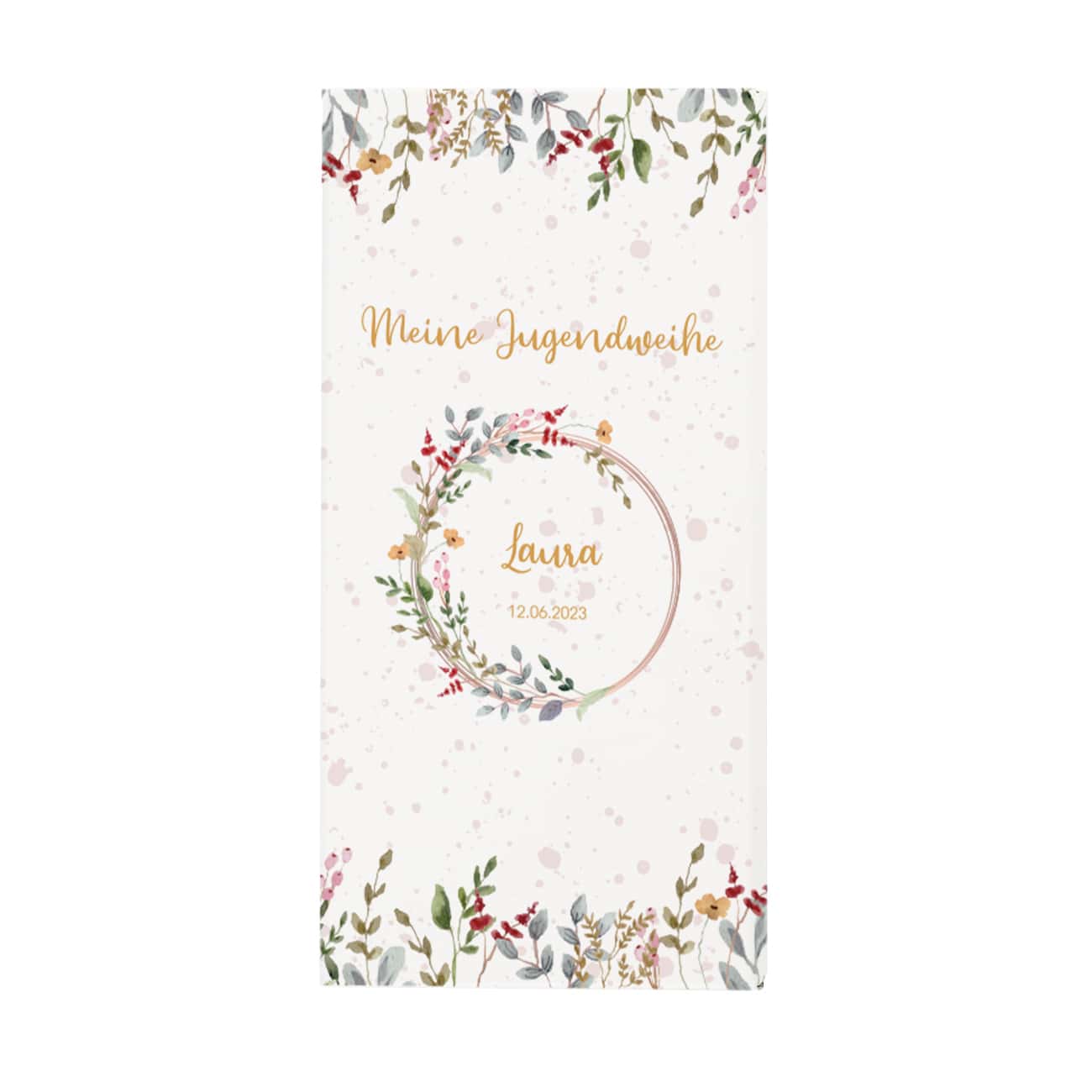 Schokolade zur Jugendweihe mit Personalisieruung