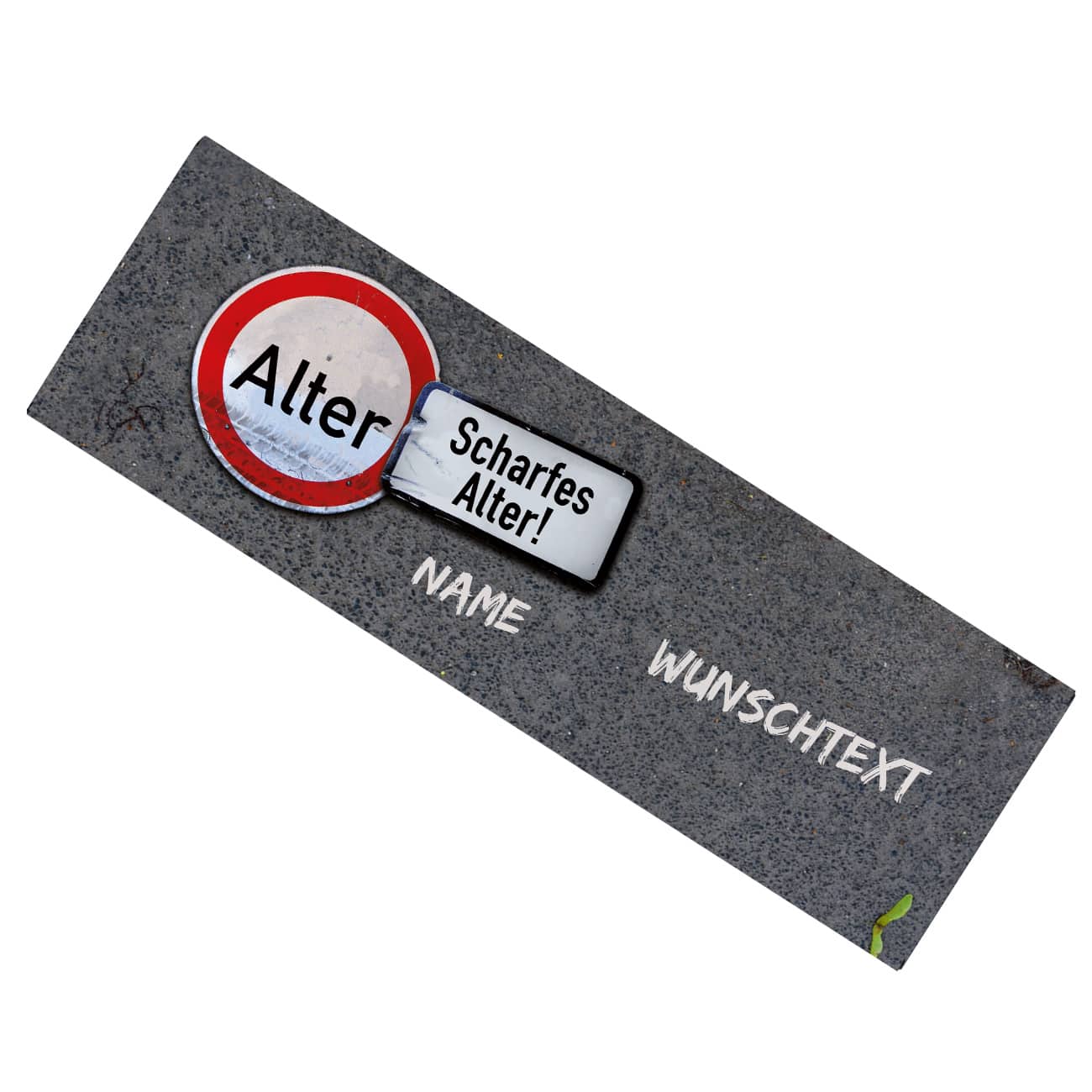 Riesige Schokolade zum Geburtstag mit Alter, Name und