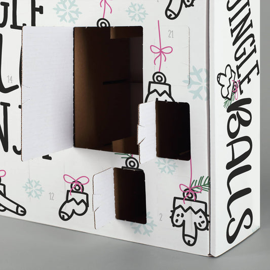 Mit verschieden großen Fächern