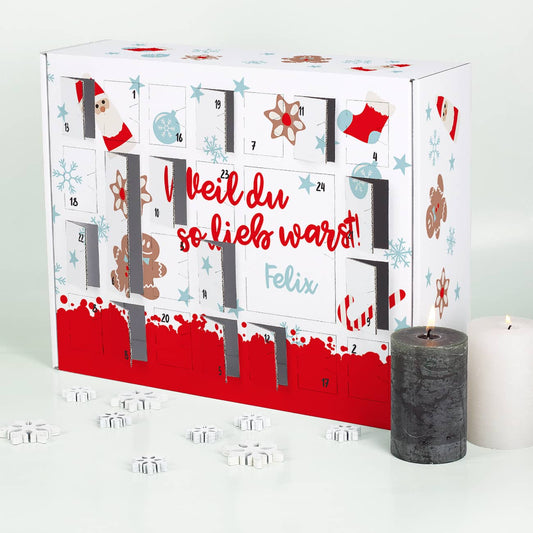Weil du so lieb warst - Adventskalender zum selber Füllen