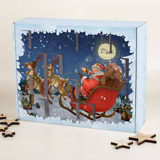 Adventskalender personalisiert mit Name nach Wunsch