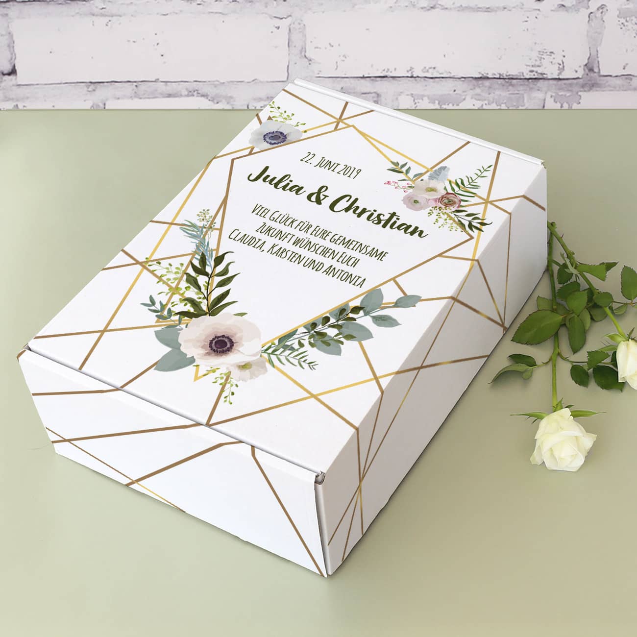 Geschenkverpackung zur Hochzeit