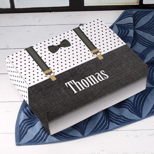 Großer Geschenkkarton für Männer mit Wunschname