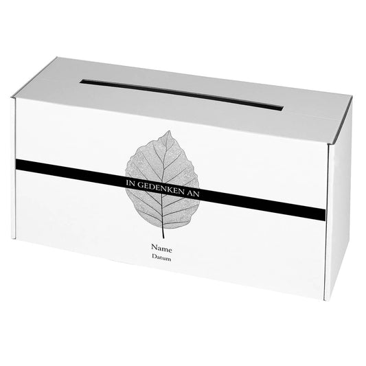 Mit Name und Datum bedruckt