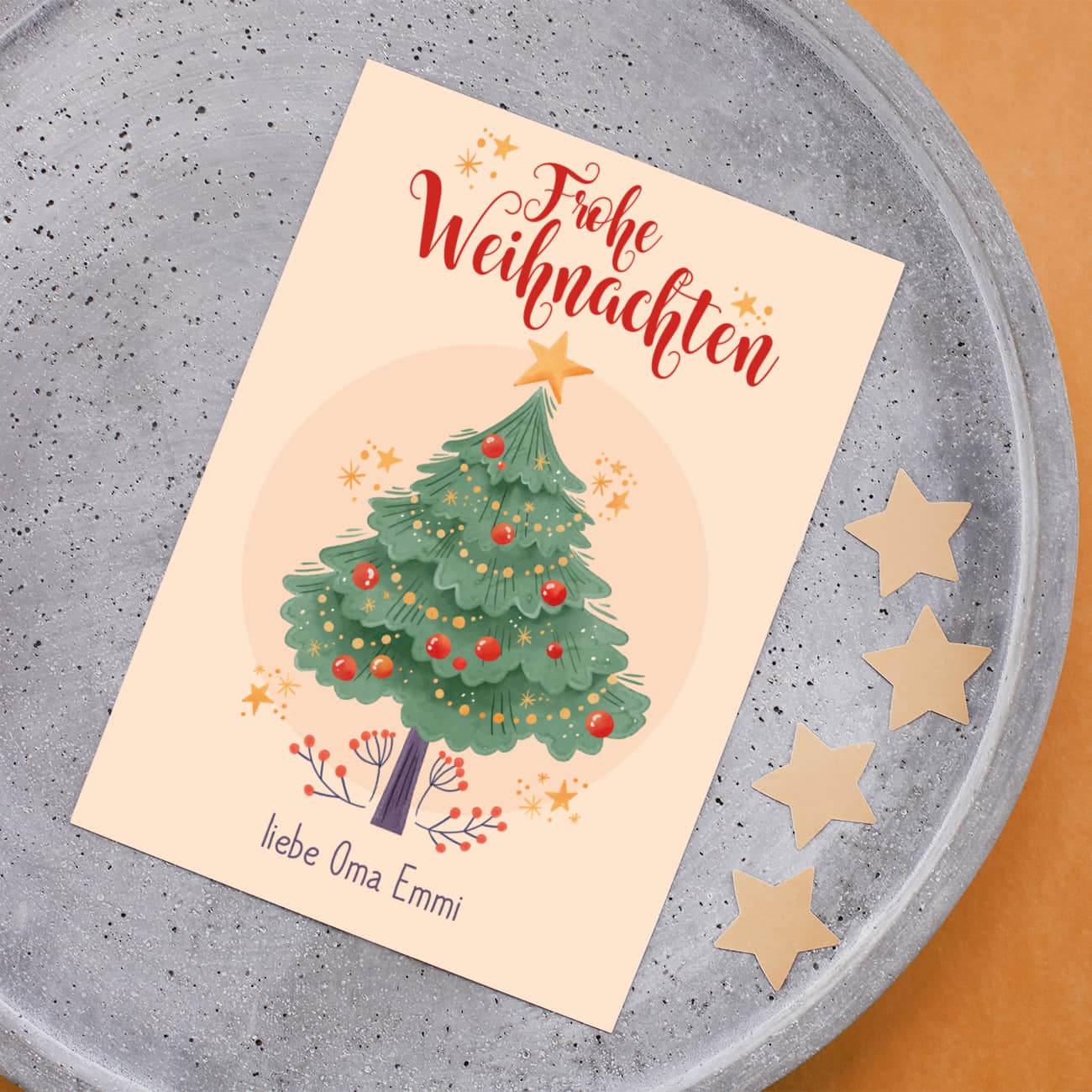 UK Greetings Weihnachtskarte Für Sohn – Weihnachtsbäume Design, 14,9x22,9 Cm, Mit Umschlag