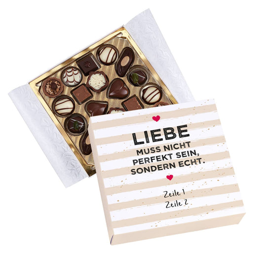 Liebe muss echt sein - 100 g Lindtpralinen zum Valentinstag