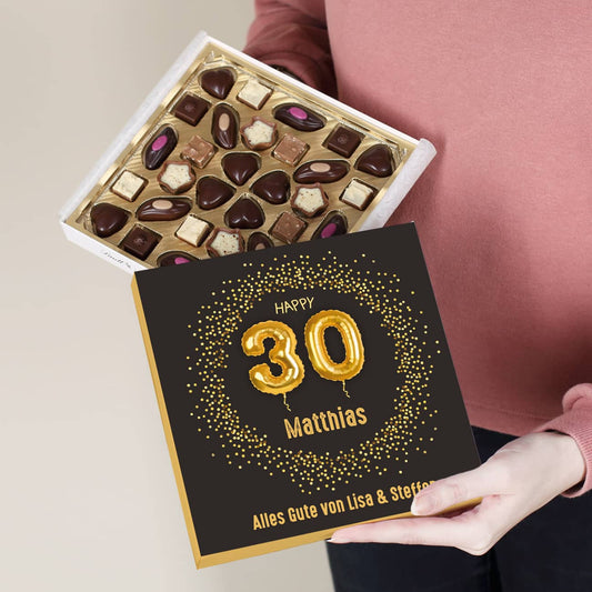 Alkoholfreie Lindt Pralinen zum 30. Geburtstag