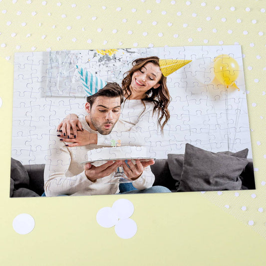 120 Teile Puzzle mit Ihrem Foto zum Geburtstag