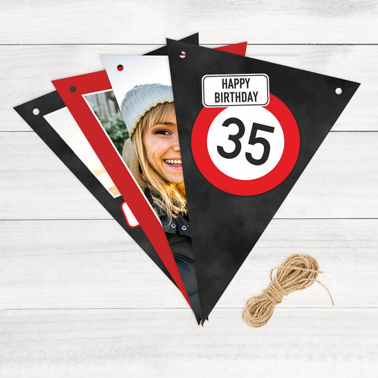 Fotogirlande Verkehrszeichen