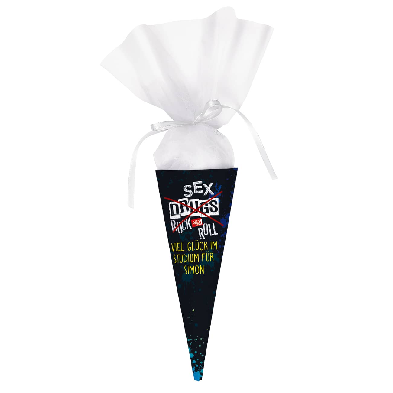No Sex, Drugs and Rock'n Roll - kleine Schultüte für Studium & Ausbildung