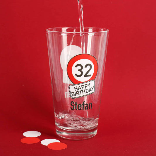 Beidseitiger Aufdruck mit Name und Alter