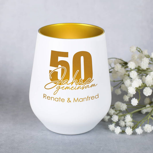 Windlicht zur goldenen Hochzeit